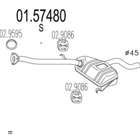 Амортизатор (MTS: 01.57480)