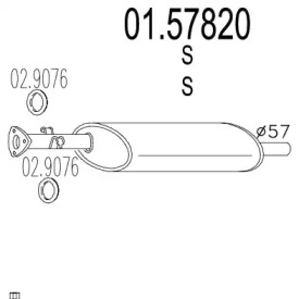 Амортизатор (MTS: 01.57820)