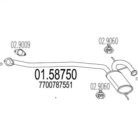 Амортизатор (MTS: 01.58750)