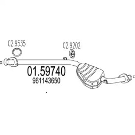 Амортизатор (MTS: 01.59740)