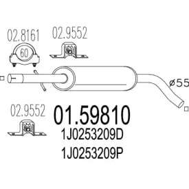 Амортизатор (MTS: 01.59810)