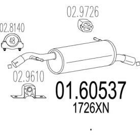 Амортизатор (MTS: 01.60537)