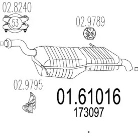 Амортизатор (MTS: 01.61016)