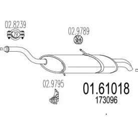 Амортизатор (MTS: 01.61018)