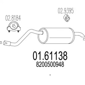 Амортизатор (MTS: 01.61138)