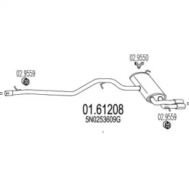 Амортизатор (MTS: 01.61208)