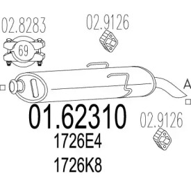 Амортизатор (MTS: 01.62310)