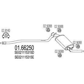 Амортизатор (MTS: 01.66250)