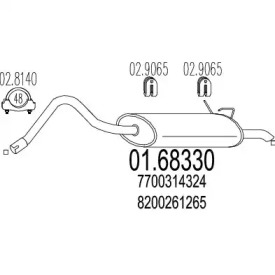 Амортизатор (MTS: 01.68330)