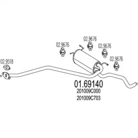 Амортизатор (MTS: 01.69140)