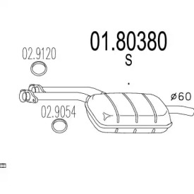 Амортизатор (MTS: 01.80380)