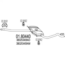 Амортизатор (MTS: 01.80440)