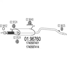 Амортизатор (MTS: 01.96760)