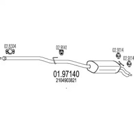 Амортизатор (MTS: 01.97140)