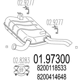 Амортизатор (MTS: 01.97300)