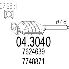 Катализатор (MTS: 04.3040)