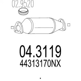 Катализатор (MTS: 04.3119)