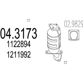 Катализатор (MTS: 04.3173)
