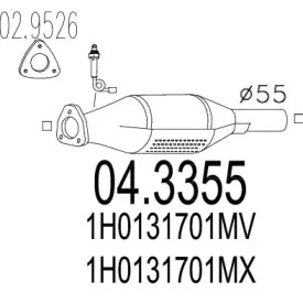 Катализатор (MTS: 04.3355)