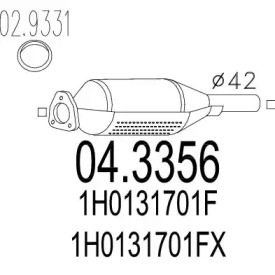 Катализатор (MTS: 04.3356)