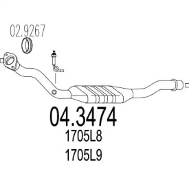 Катализатор (MTS: 04.3474)