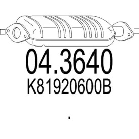 Катализатор (MTS: 04.3640)