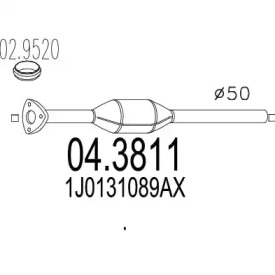 Катализатор (MTS: 04.3811)
