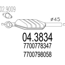 Катализатор (MTS: 04.3834)