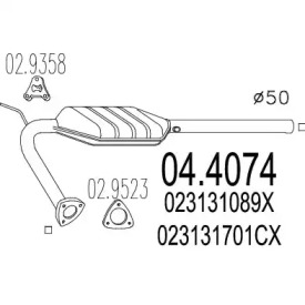 Катализатор (MTS: 04.4074)