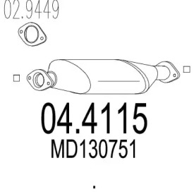 Катализатор (MTS: 04.4115)