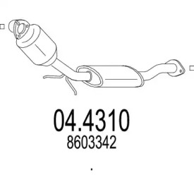 Катализатор (MTS: 04.4310)