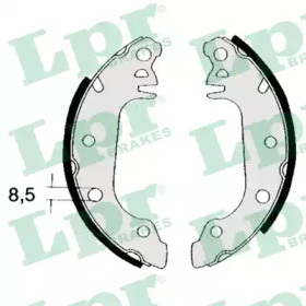 Комлект тормозных накладок (LPR: 04710)