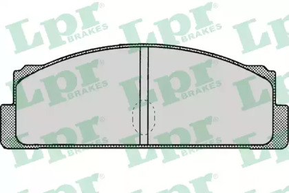 Комплект тормозных колодок (LPR: 05P002)