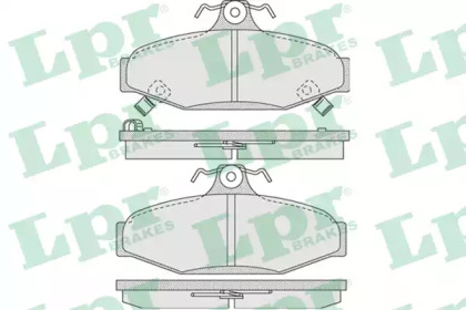 Комплект тормозных колодок (LPR: 05P1018)