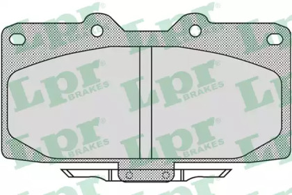 Комплект тормозных колодок (LPR: 05P1027)