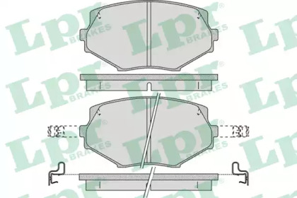 Комплект тормозных колодок (LPR: 05P1043)