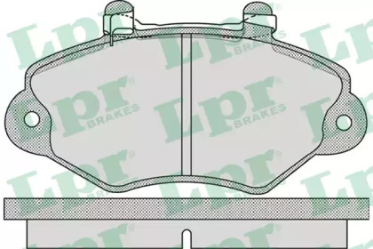 Комплект тормозных колодок (LPR: 05P1066)