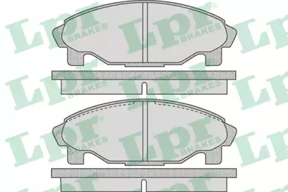 Комплект тормозных колодок (LPR: 05P1081)