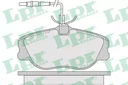 Комплект тормозных колодок (LPR: 05P1104)