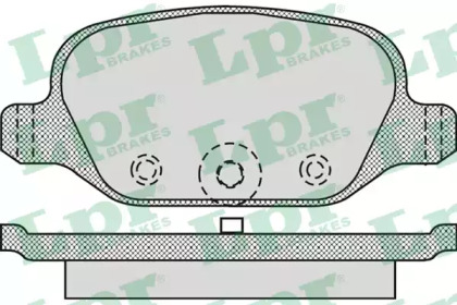 Комплект тормозных колодок (LPR: 05P1265)