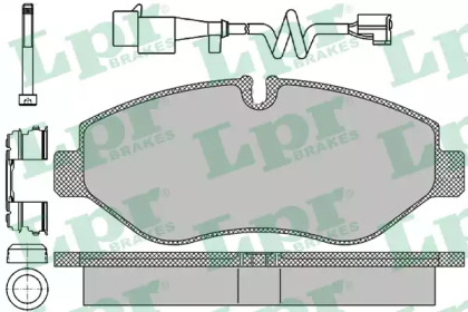 Комплект тормозных колодок (LPR: 05P1297B)