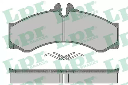 Комплект тормозных колодок (LPR: 05P1517)