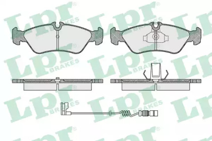 Комплект тормозных колодок (LPR: 05P1611A)