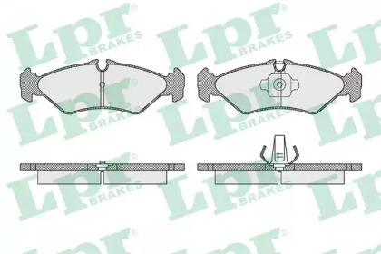 Комплект тормозных колодок (LPR: 05P1614)