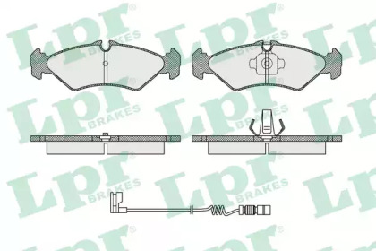 Комплект тормозных колодок (LPR: 05P1614A)