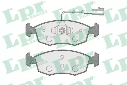 Комплект тормозных колодок (LPR: 05P1653)