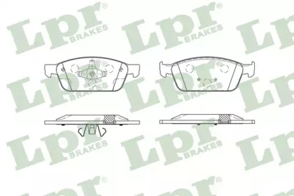 Комплект тормозных колодок (LPR: 05P1879)