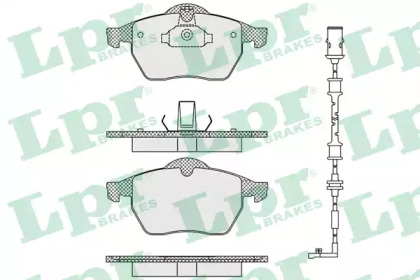 Комплект тормозных колодок (LPR: 05P635A)