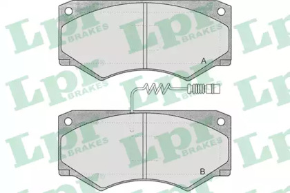 Комплект тормозных колодок (LPR: 05P660)