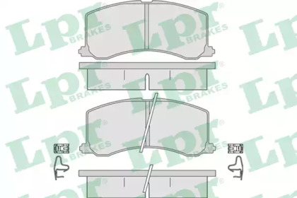 Комплект тормозных колодок (LPR: 05P665)
